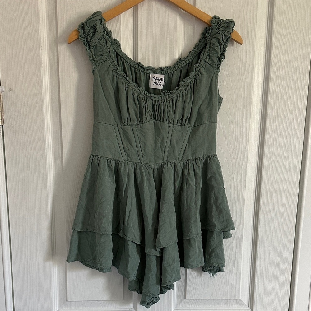 Princess Polly Ruffled Sleeveless Romper